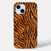 Coques Case-Mate iPhone Impression de tigre d'aquarelle (Verso)