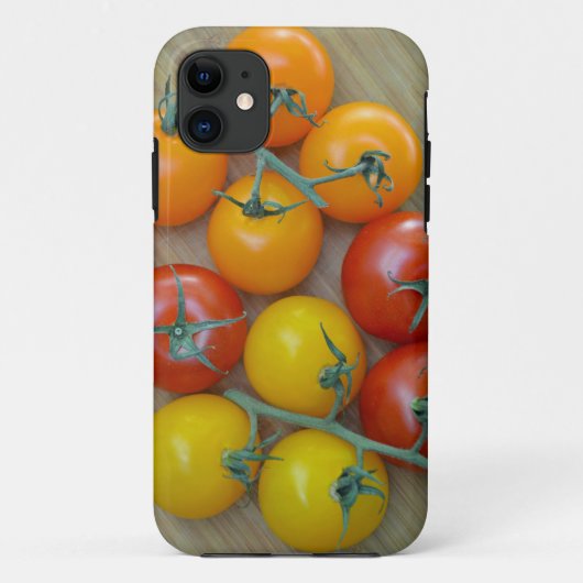 Coques Case-Mate iPhone Impression de tomates rouges et jaunes (Dos)