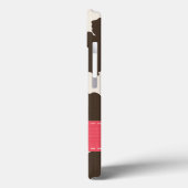 Coques Case-Mate iPhone Impression de vache Brown rose (Verso / Gauche)