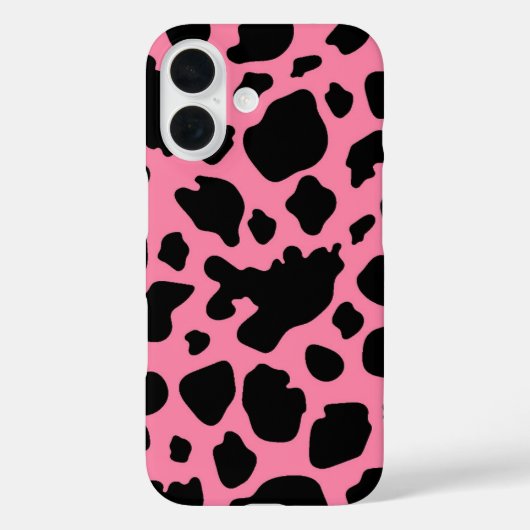 Coques Case-Mate iPhone Impression de vache en rose (Verso)