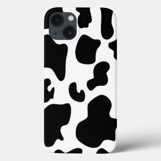 Coques Case-Mate iPhone Impression de vache noire et blanche (Verso)