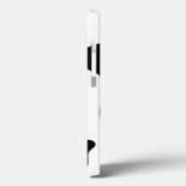 Coques Case-Mate iPhone Impression de vache noire et blanche (Verso / Gauche)