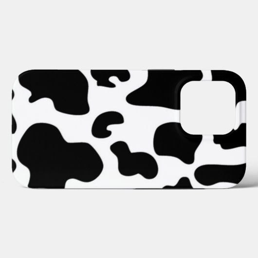 Coques Case-Mate iPhone Impression de vache noire et blanche (Verso (horizontal))