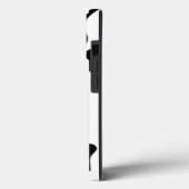Coques Case-Mate iPhone Impression de vache noire et blanche (Verso / Gauche)