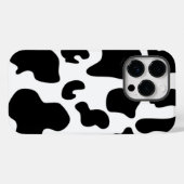 Coques Case-Mate iPhone Impression de vache noire et blanche (Verso (horizontal))
