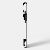 Coques Case-Mate iPhone Impression de vache noire et blanche (Verso / Gauche)