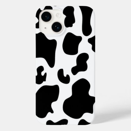 Coques Case-Mate iPhone Impression de vache noire et blanche (Verso)