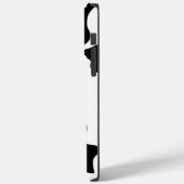Coques Case-Mate iPhone Impression de vache noire et blanche (Verso / Gauche)