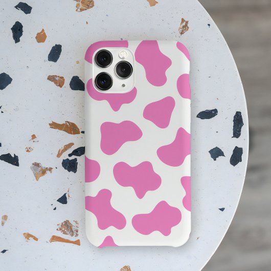 Coques Case-Mate iPhone impression de vache rose