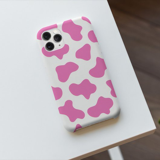 Coques Case-Mate iPhone impression de vache rose