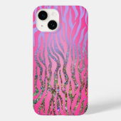 Coques Case-Mate iPhone Impression demi-Parties scintillant rose tigre (Verso)