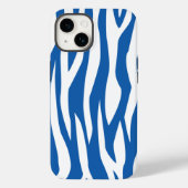 Coques Case-Mate iPhone Impression Denim Blue Zebra (Verso)