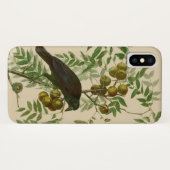 Coques Case-Mate iPhone Impression d'oiseau Grackle violet d'Audubon Botan (Dos (Horizontal))