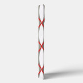 Coques Case-Mate iPhone Impression du ruban du milieu du siècle - gris, bl (Verso / Droite)