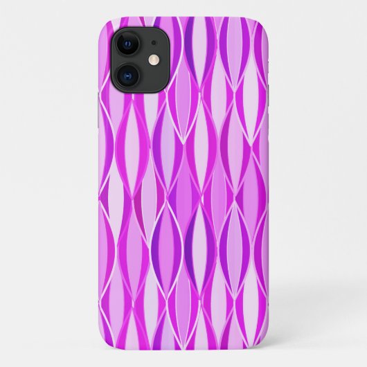 Coques Case-Mate iPhone Impression du ruban du milieu du siècle - orchidée (Dos)
