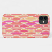 Coques Case-Mate iPhone Impression du ruban du milieu du siècle - rose, co (Dos (Horizontal))