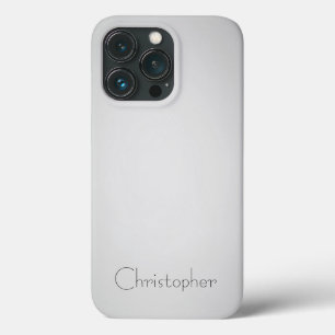 Case-Mate iPhone Case Impression en acier inoxydable blanc foncé en tita