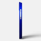 Coques Case-Mate iPhone Impression en acier inoxydable bleu brillant en ti (Verso / Gauche)