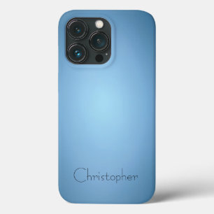 Case-Mate iPhone Case Impression en acier inoxydable bleu clair Titane