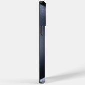 Coques Case-Mate iPhone Impression en acier inoxydable bleu titane (Verso / Droite)