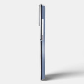 Coques Case-Mate iPhone Impression en acier inoxydable bleu titane (Verso / Gauche)