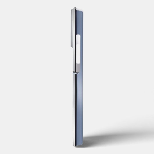 Coques Case-Mate iPhone Impression en acier inoxydable bleu titane (Verso / Gauche)