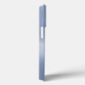 Coques Case-Mate iPhone Impression en acier inoxydable bleu titane (Verso / Droite)