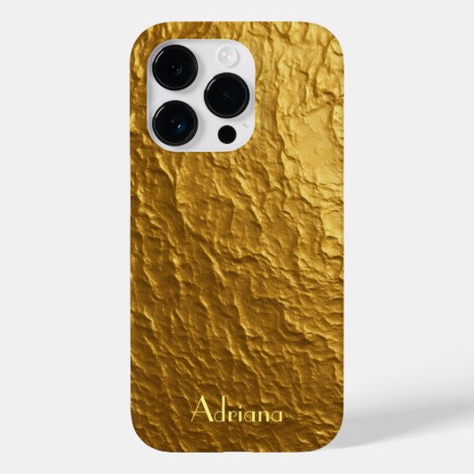 Coques Case-Mate iPhone Impression en acier inoxydable en or de titane (Verso)
