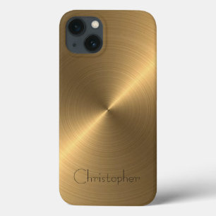Case-Mate iPhone Case Impression en acier inoxydable en or de titane