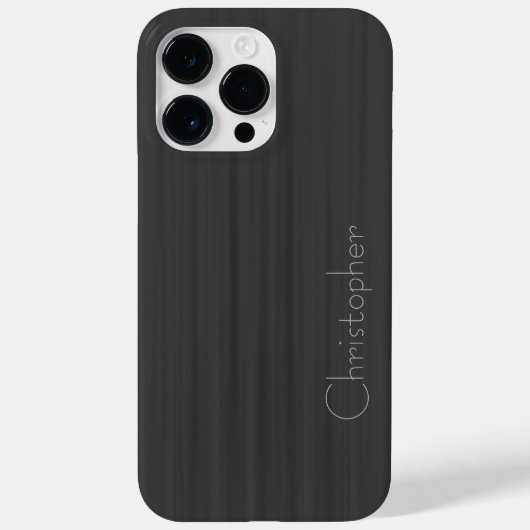 Coques Case-Mate iPhone Impression en acier inoxydable gris Titane (Verso)