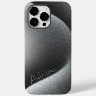 Coque Pour Pour iPhone 14 Pro Max Impression en acier inoxydable gris titane