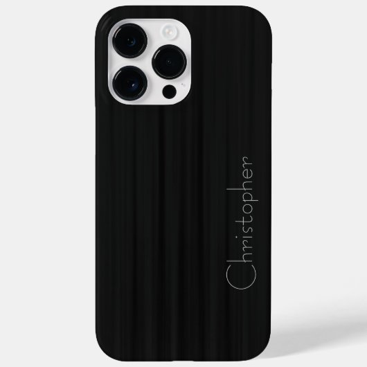 Coques Case-Mate iPhone Impression en acier inoxydable noir Titane (Verso)