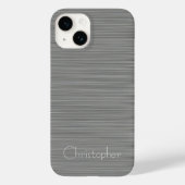 Coques Case-Mate iPhone Impression en acier inoxydable platine (Verso)
