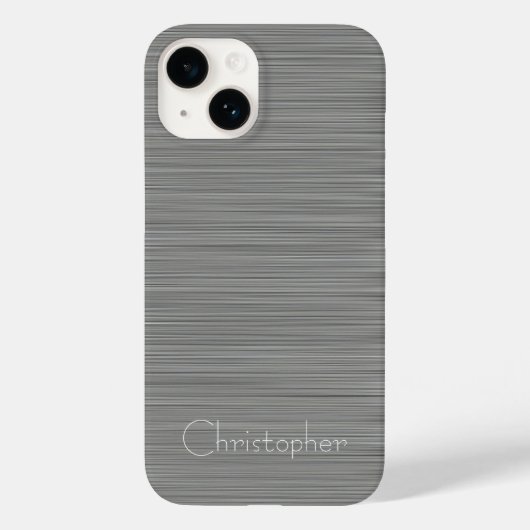 Coques Case-Mate iPhone Impression en acier inoxydable platine (Verso)