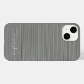 Coques Case-Mate iPhone Impression en acier inoxydable platine (Verso (horizontal))