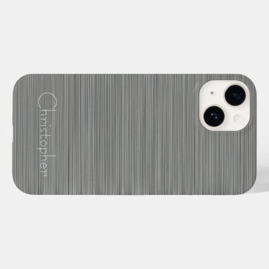 Coques Case-Mate iPhone Impression en acier inoxydable platine (Verso (horizontal))