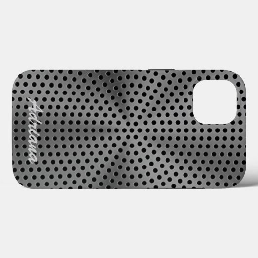 Coques Case-Mate iPhone Impression en acier inoxydable platine (Verso (horizontal))