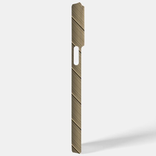 Coques Case-Mate iPhone Impression en acier inoxydable platine or (Verso / Droite)