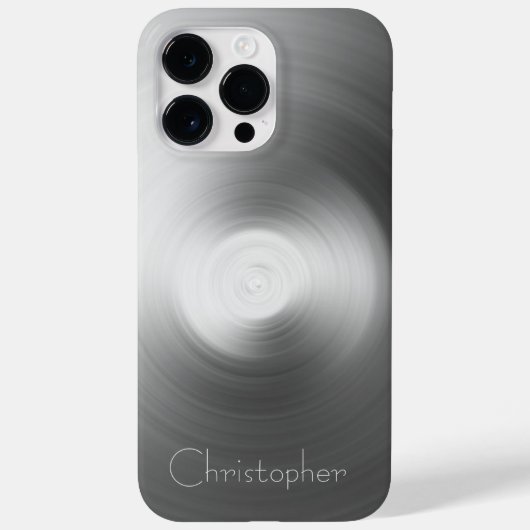 Coques Case-Mate iPhone Impression en acier inoxydable titane (Verso)