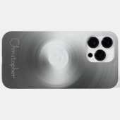 Coques Case-Mate iPhone Impression en acier inoxydable titane (Verso (horizontal))