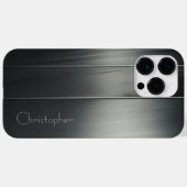 Coques Case-Mate iPhone Impression en acier inoxydable titane (Verso (horizontal))