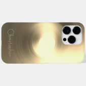 Coques Case-Mate iPhone Impression en acier inoxydable titane or (Verso (horizontal))