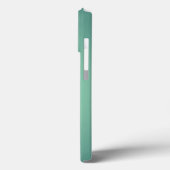 Coques Case-Mate iPhone Impression en acier inoxydable vert clair Titane (Verso / Gauche)