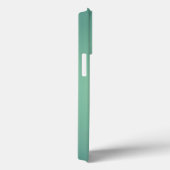 Coques Case-Mate iPhone Impression en acier inoxydable vert clair Titane (Verso / Droite)