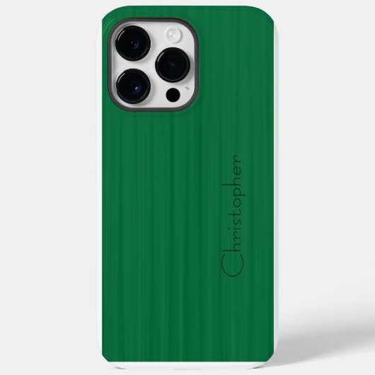 Coques Case-Mate iPhone Impression en acier inoxydable vert Titane (Verso)