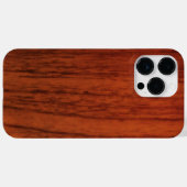 Coques Case-Mate iPhone Impression en bois d'acajou (Verso (horizontal))