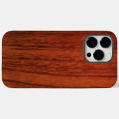 Coques Case-Mate iPhone Impression en bois d'acajou (Verso (horizontal))