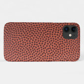 Coques Case-Mate iPhone Impression en cuir marron texturé (Dos (Horizontal))