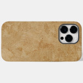 Coques Case-Mate iPhone Impression en cuir Tan Chamois (Verso (horizontal))