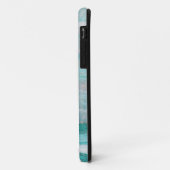 Coques Case-Mate iPhone Impression en pierre de granit turquoise (Dos/Gauche)